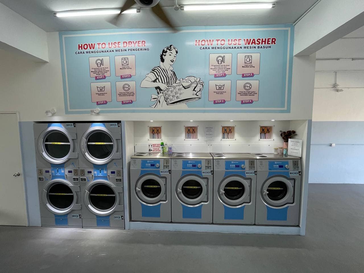 Self-Service Laundry Setup